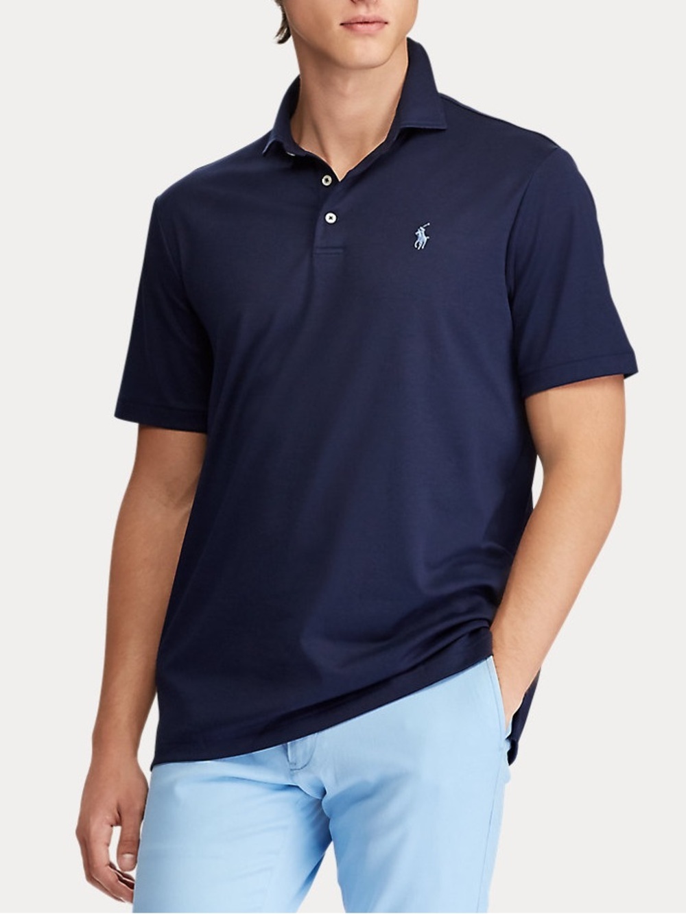 Ralph Lauren Men’s Classic Fit Soft Cotton Navy Polo Shirt XL
